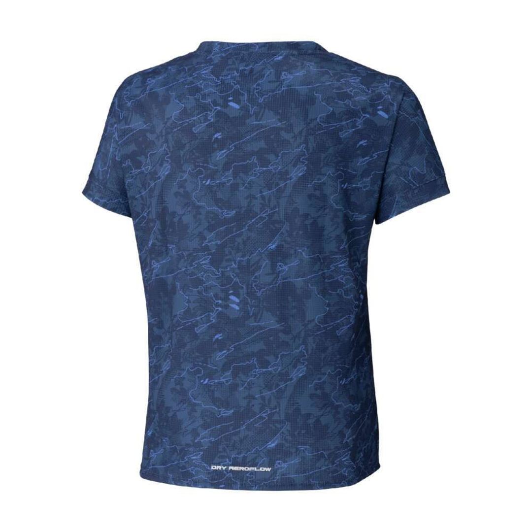 【汗処理／通気】ドライエアロフローTシャツ(ワイドシルエット) ダークブルー S