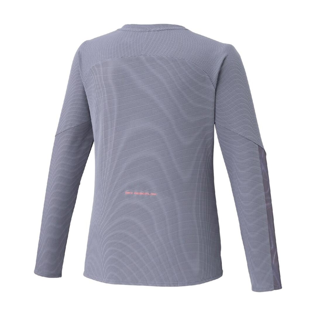 【汗処理／通気】ドライエアロフローTシャツ(長袖) グラナイトグレー L