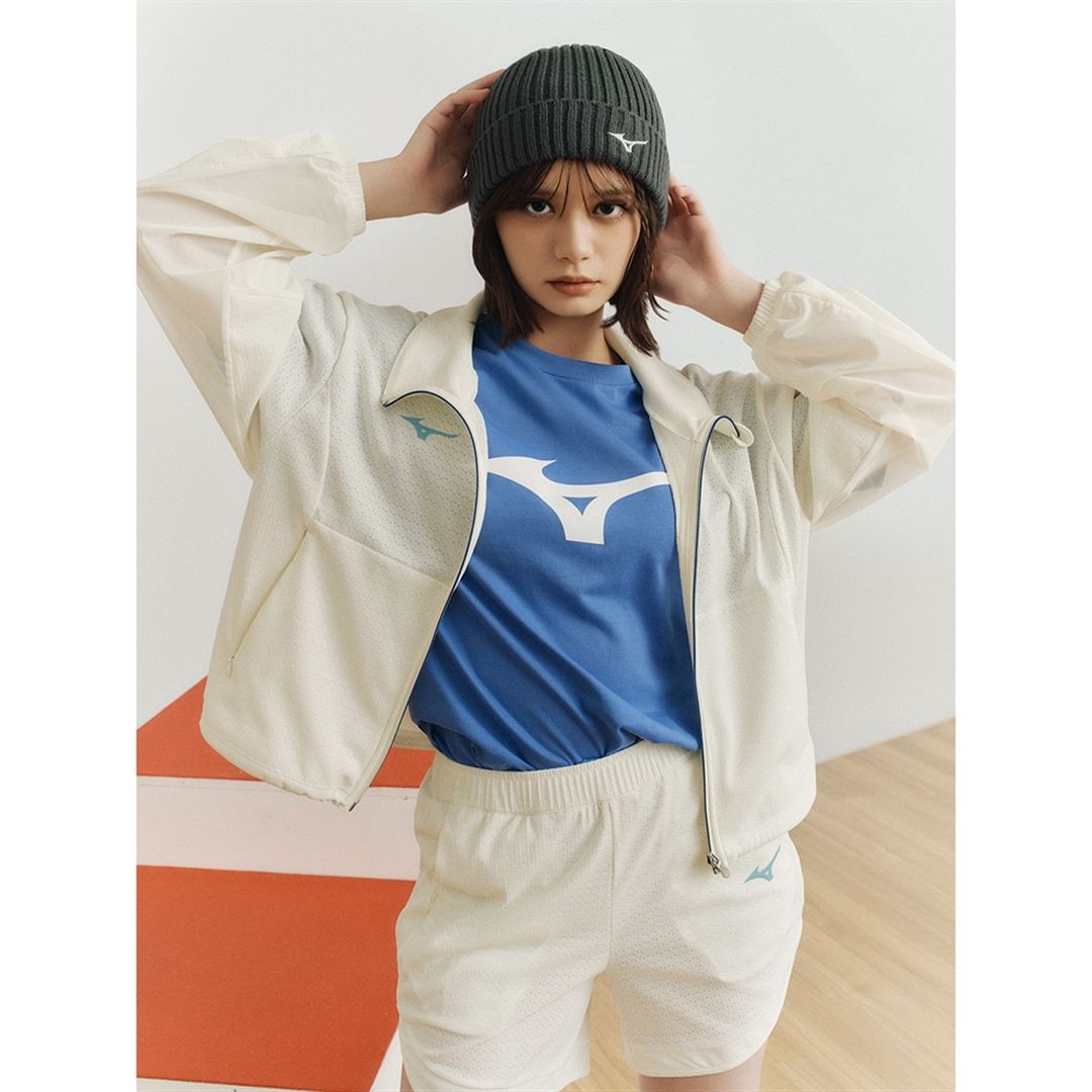 【ミズノ直営限定】THE MZ TEE ビッグロゴTシャツ マリンブルー XL