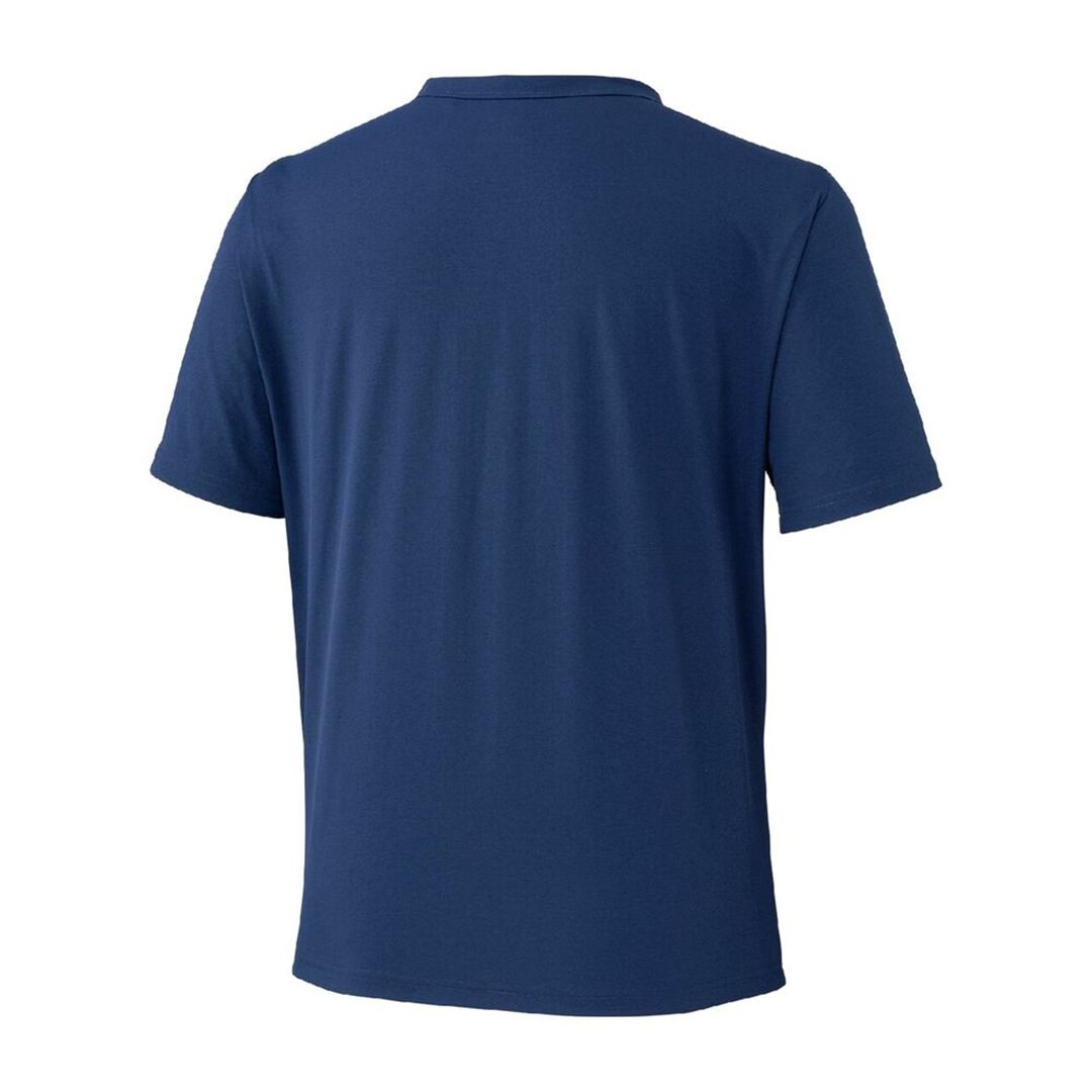 ストレッチソフトドライBIGロゴTシャツ エステートブルー XL