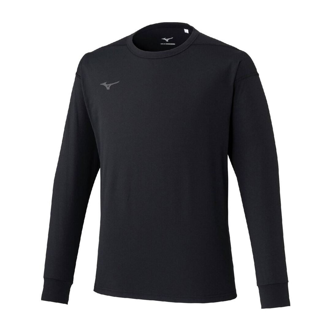 ストレッチソフトドライTシャツ(長袖) ブラック XL