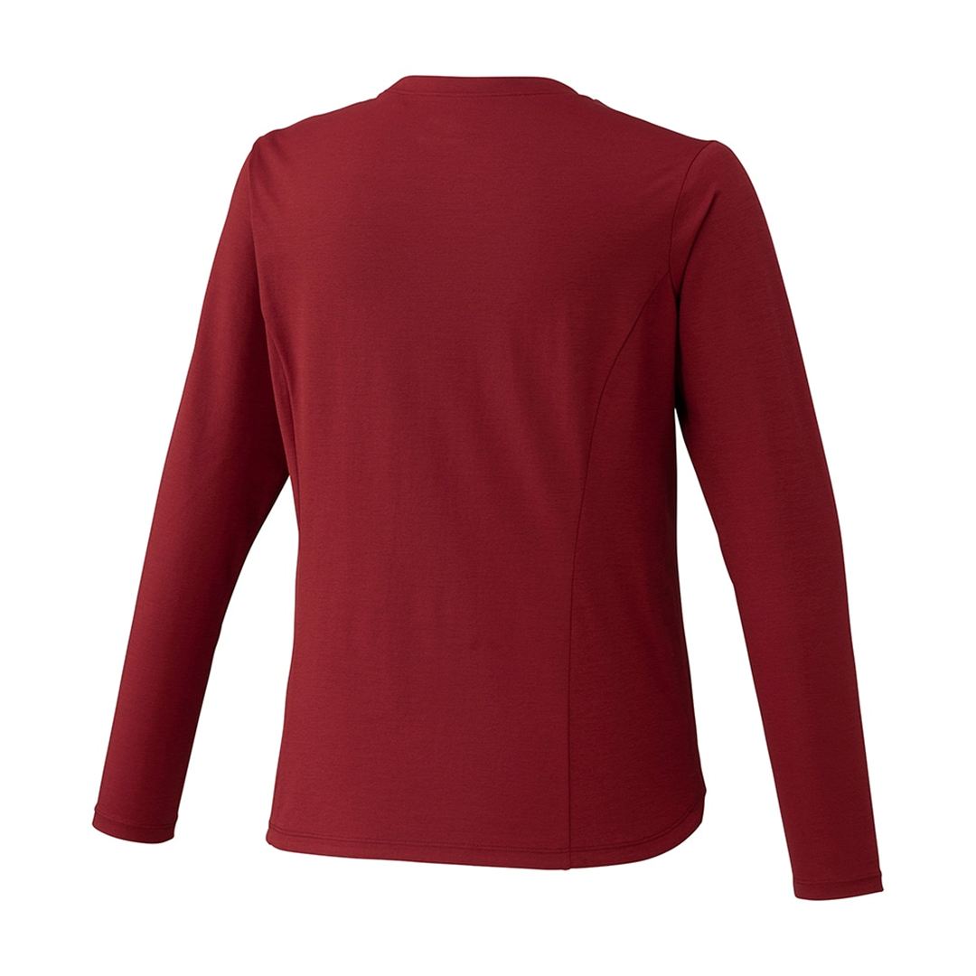 ストレッチソフトドライTシャツ(長袖) ルバーブレッド S