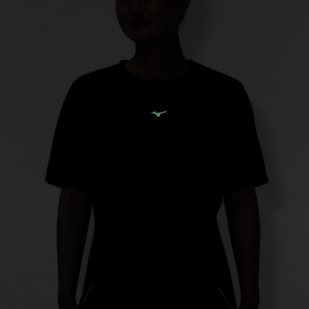 【汗処理／通気】ドライエアロフローグラデーションTシャツ(ワイドシルエット) ブラック S