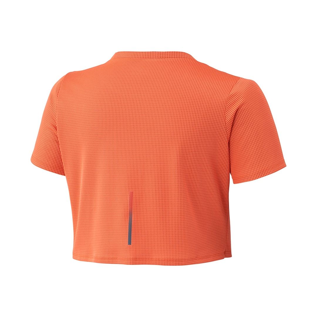 【汗処理／通気】ドライエアロフロークロップドTシャツ サンストーンオレンジ XL