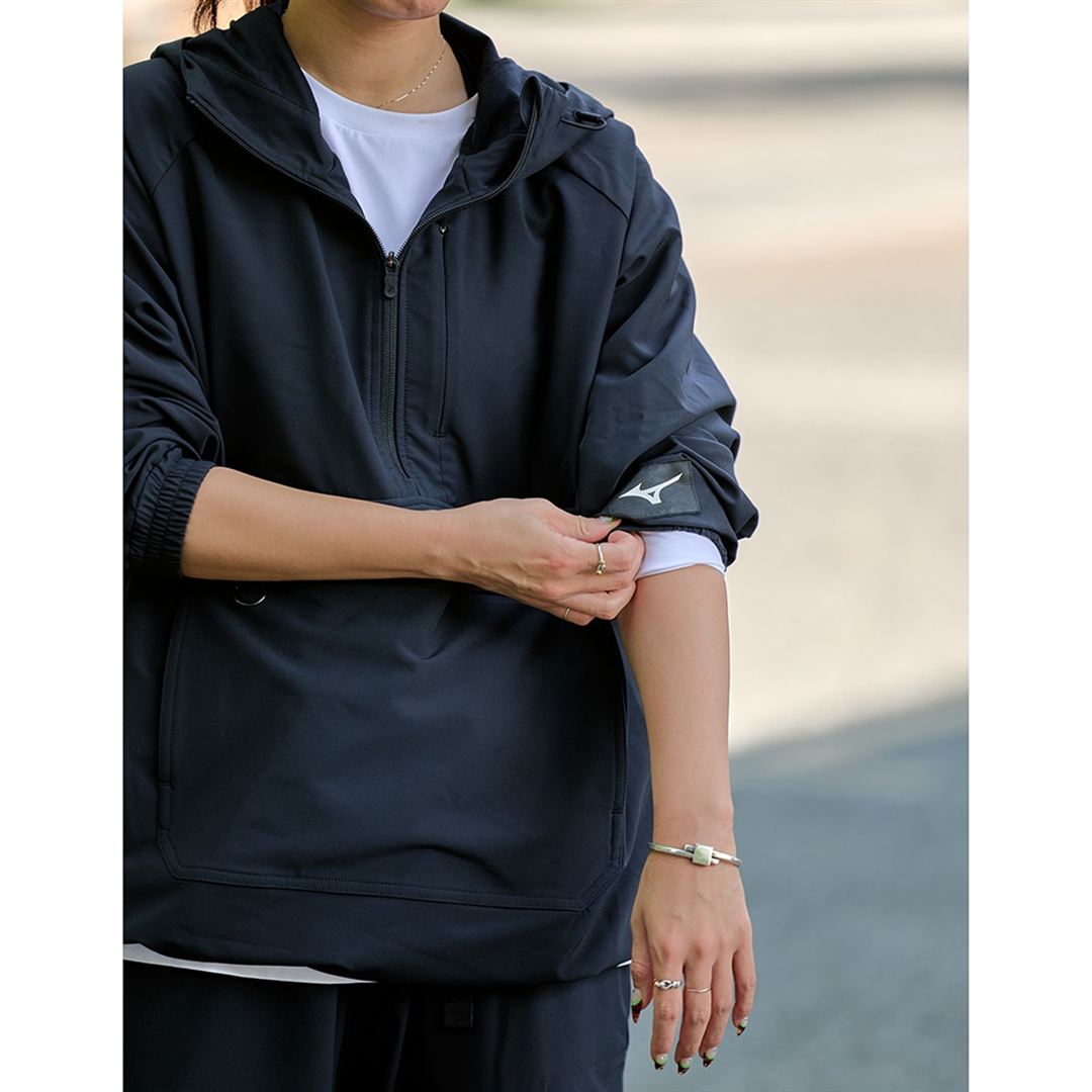 アノラックストレッチジャケット ブラック XL