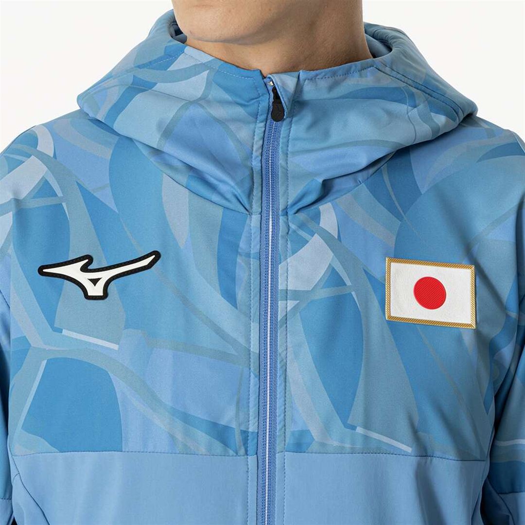 オーセンティックストレッチクロスフーディ パリジャンブルー XS