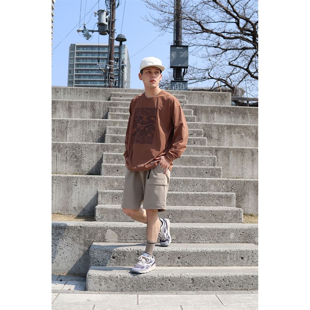 ルーズフィットショートパンツ ヴィンテージカーキ XL