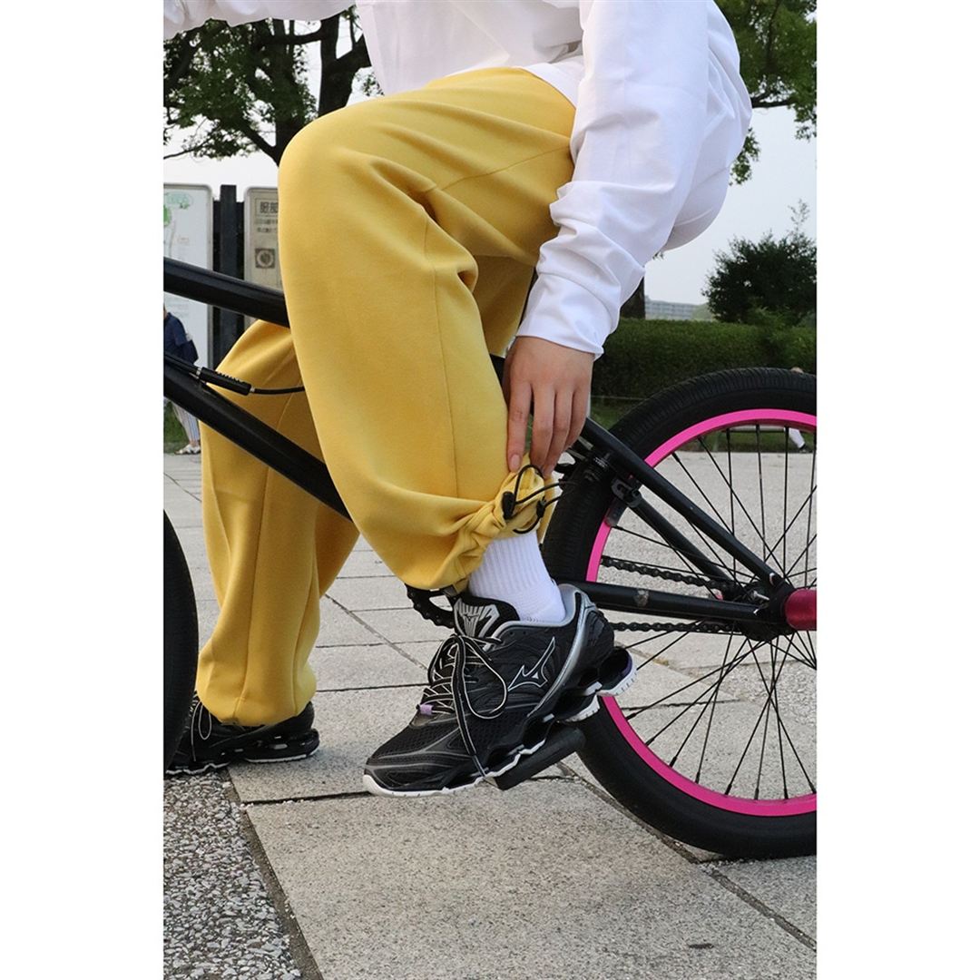 ルーズフィットスウェットパンツ ミステッドイエロー杢 XS