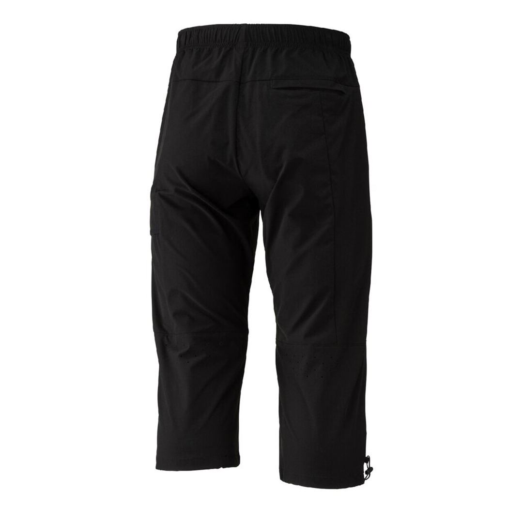 ストレッチウーブン7分丈パンツ ブラック XL