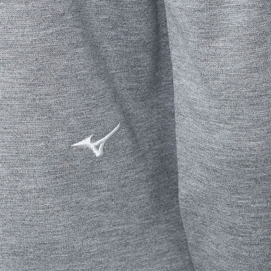 ヘザーストレッチ長袖シャツ グレー XL