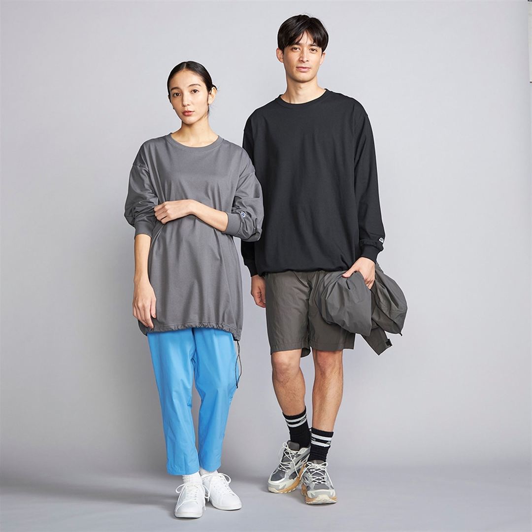 【ミズノ直営限定】モノグラムM ドロストシャツ ブラック S