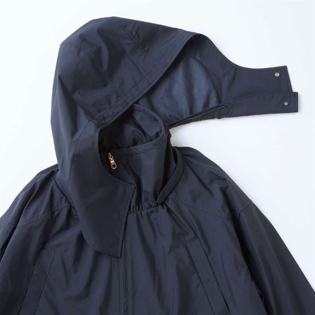 【ROPE／吸湿発熱】WINDSTOPPER ギャザーハーフコート ブラック 38