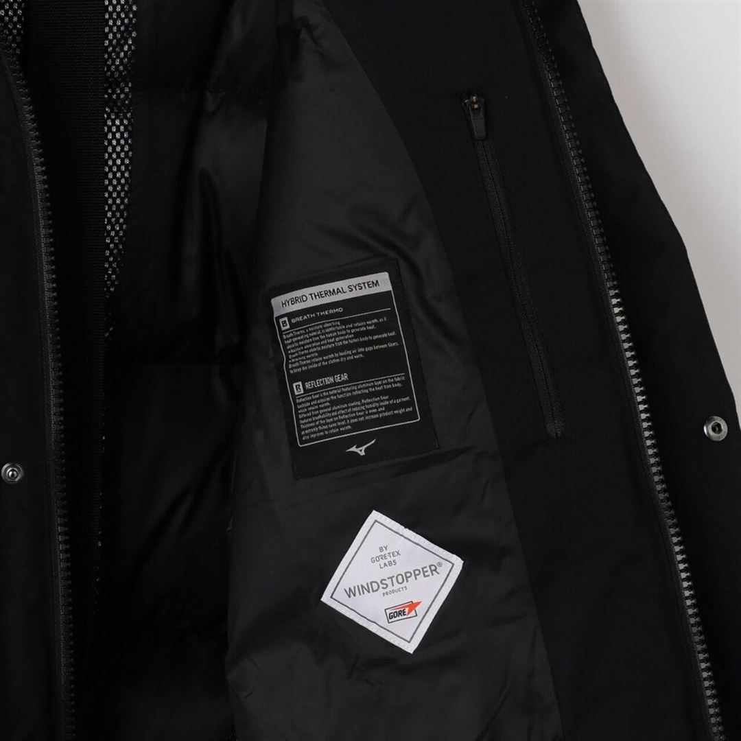 【吸湿発熱】WINDSTOPPER イエローナイフダウンジャケット ブラック×ピューターグレー 2XL