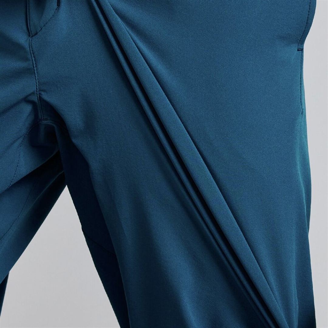 MIZUNO BUDDYストレッチ撥水テーパードパンツ セーラーブルー S