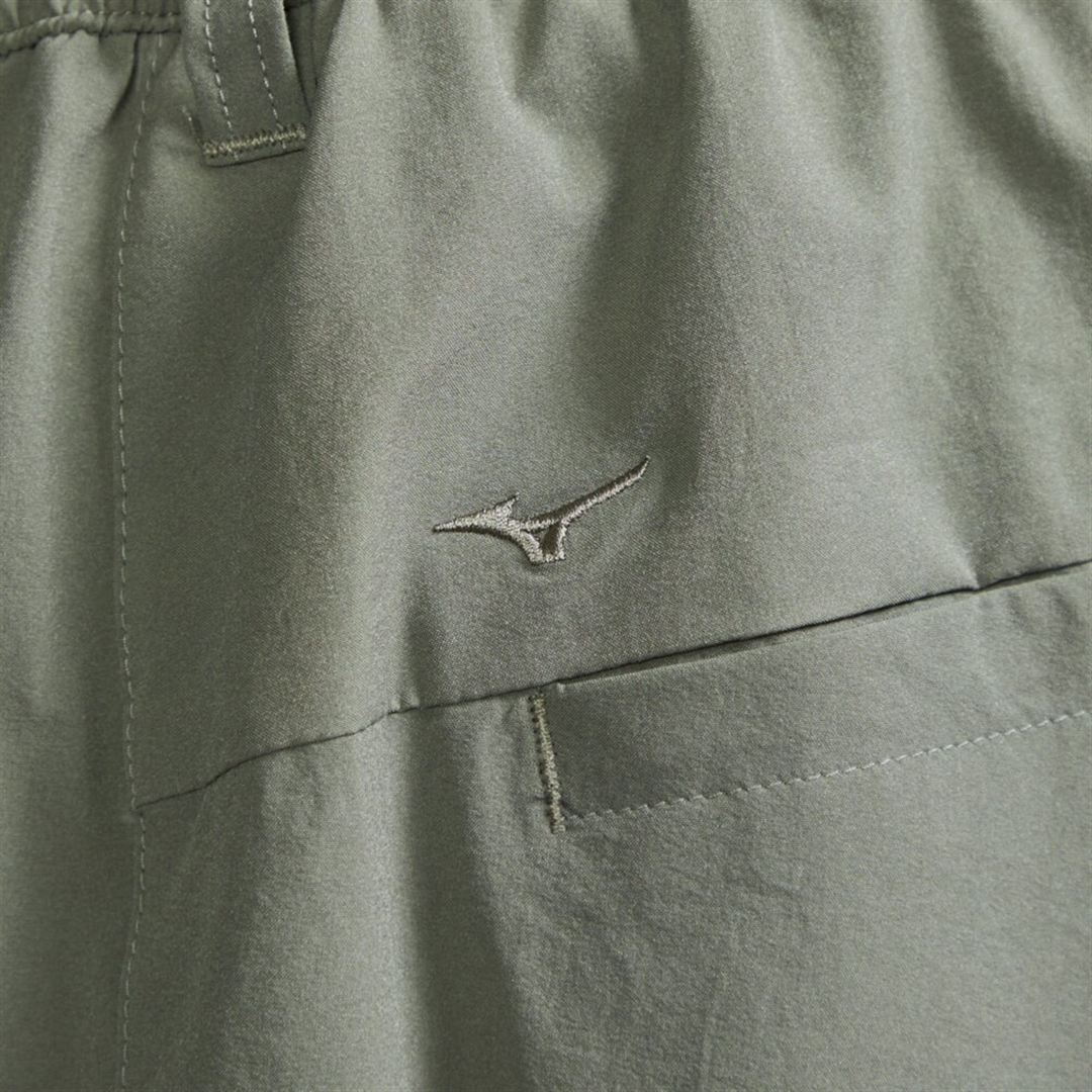 MIZUNO BUDDYストレッチ撥水ワイドテーパードパンツ ティーリーフ S