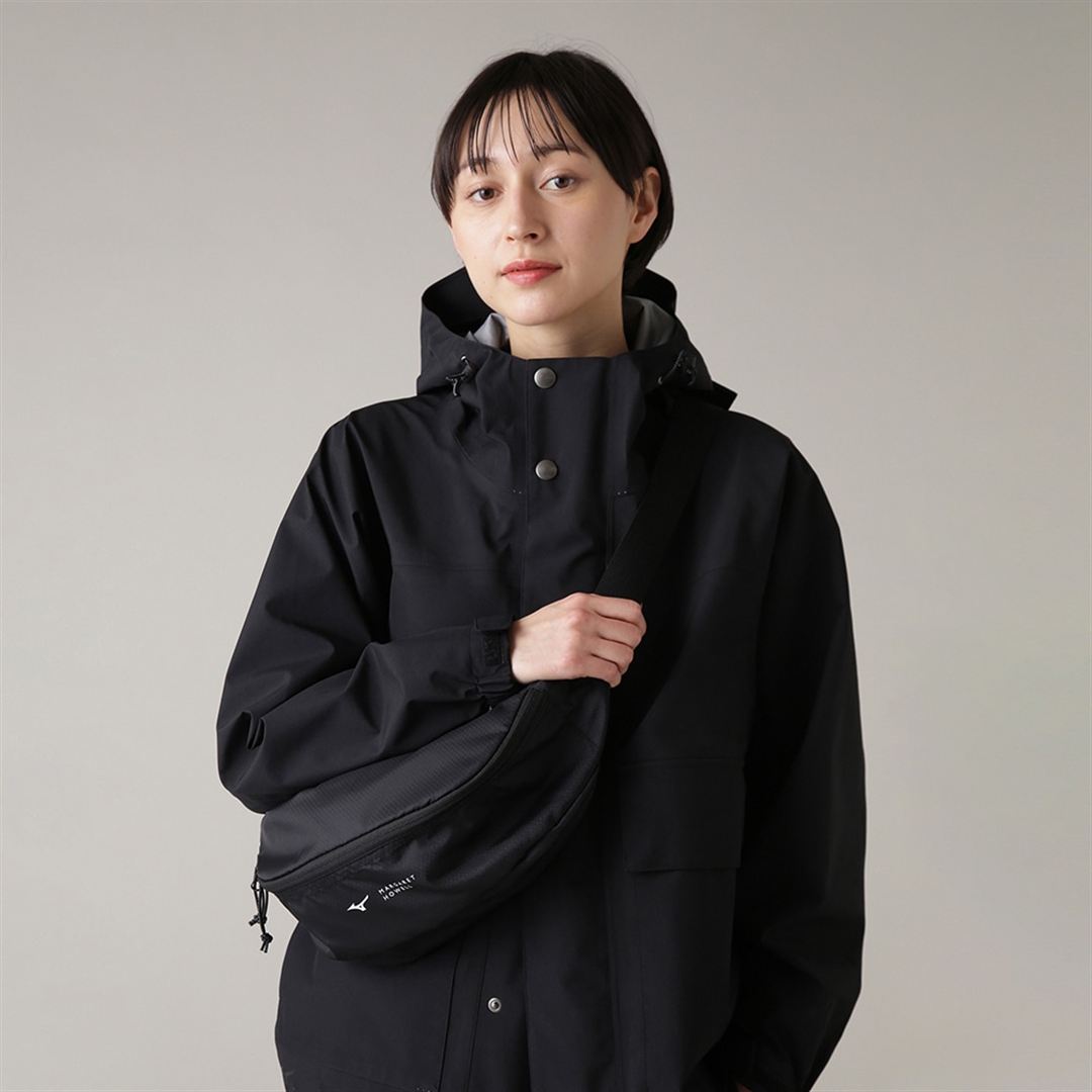 【MARGARET HOWELL】ウエストバッグ ブラック