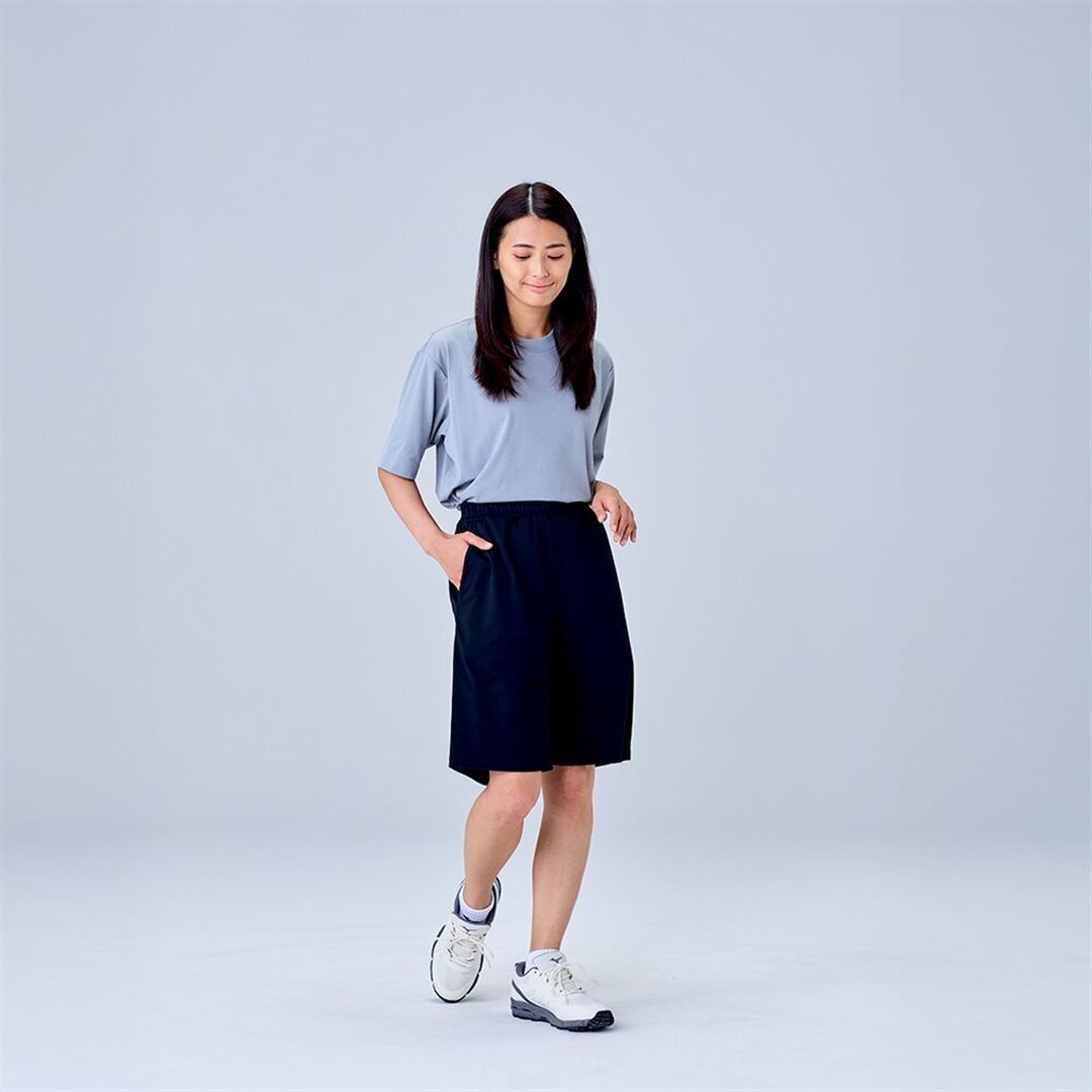 ハイストレッチ ハーフパンツ ブラック XL