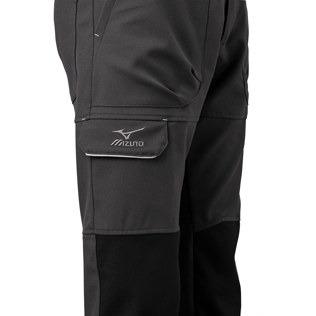 ワークパンツ ストレッチ(制電) チャコール×ブラック XS