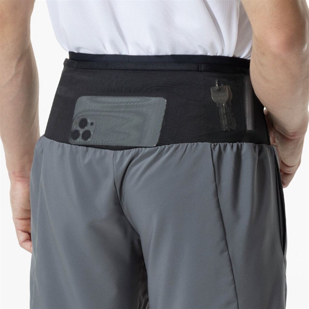 ランニング マルチポケットパンツハーフ 9インチ グレー S