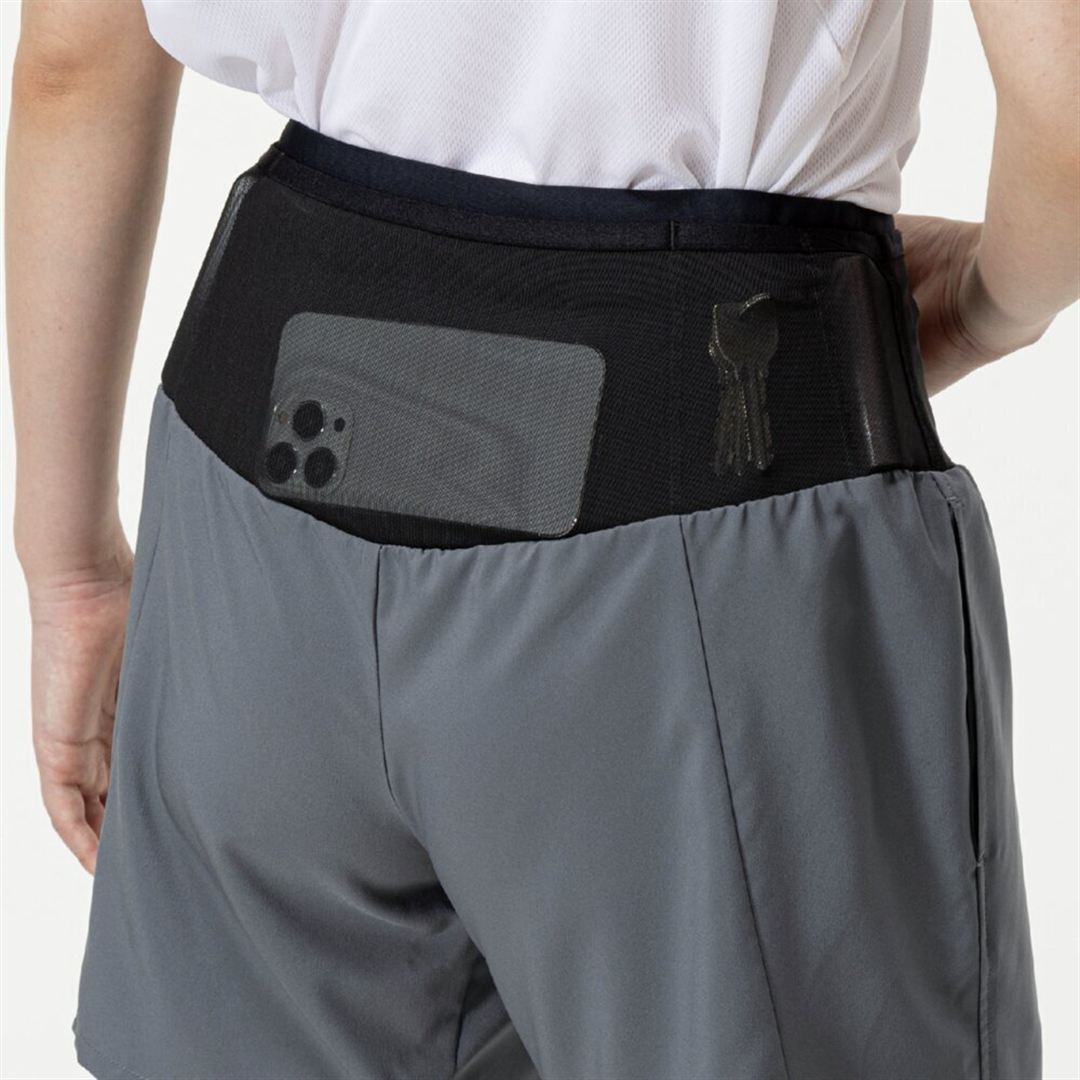 ランニング マルチポケットパンツ プラス 6.5インチ グレー XL