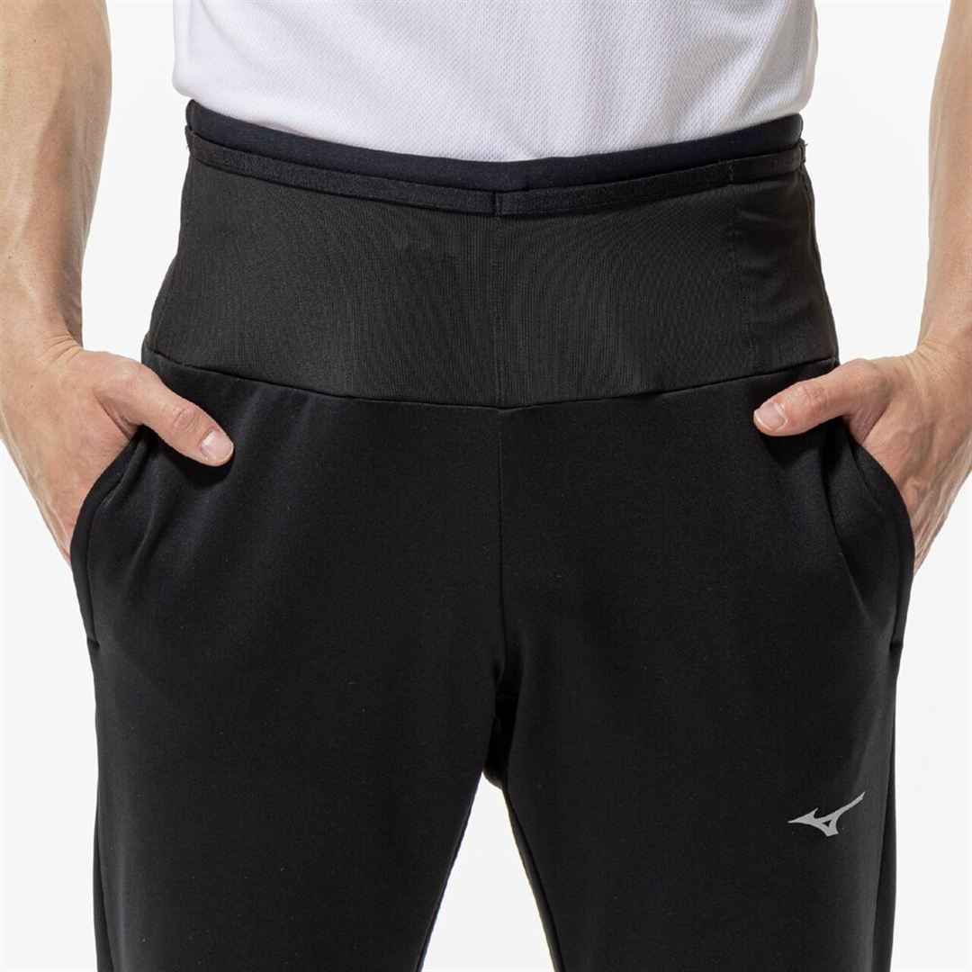 ランニングマルチポケットパンツロング(裏起毛) ブラック S