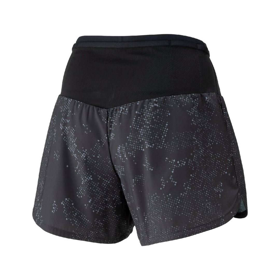 ランニング マルチポケットパンツ グラフィック4インチ ブラック XL
