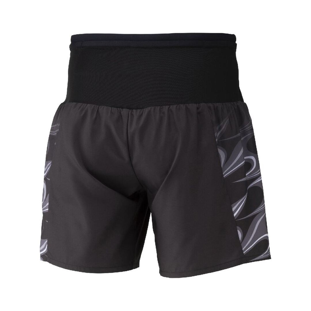 【ミズノ直営限定】ランニング マルチポケットパンツプラス グラフィック 7インチ ブラック XL