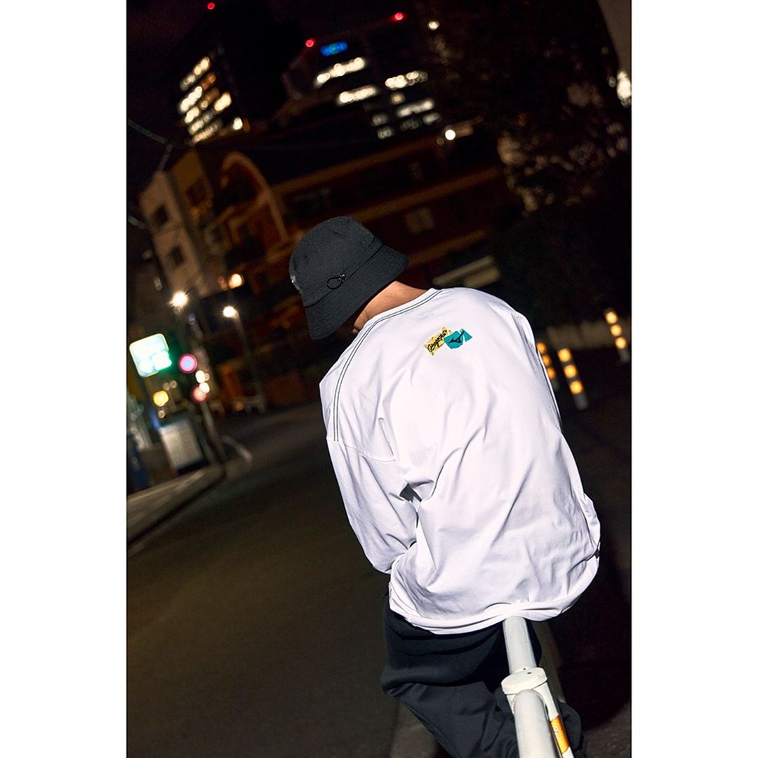 Dragon76ルーズフィットTシャツ(長袖) ホワイト XL