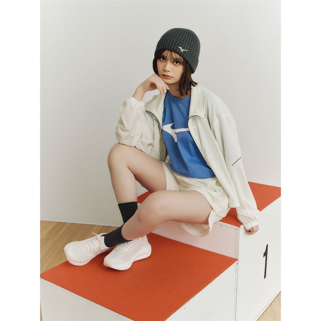 【ミズノ直営限定】THE MZ TEE ビッグロゴTシャツ マリンブルー XL