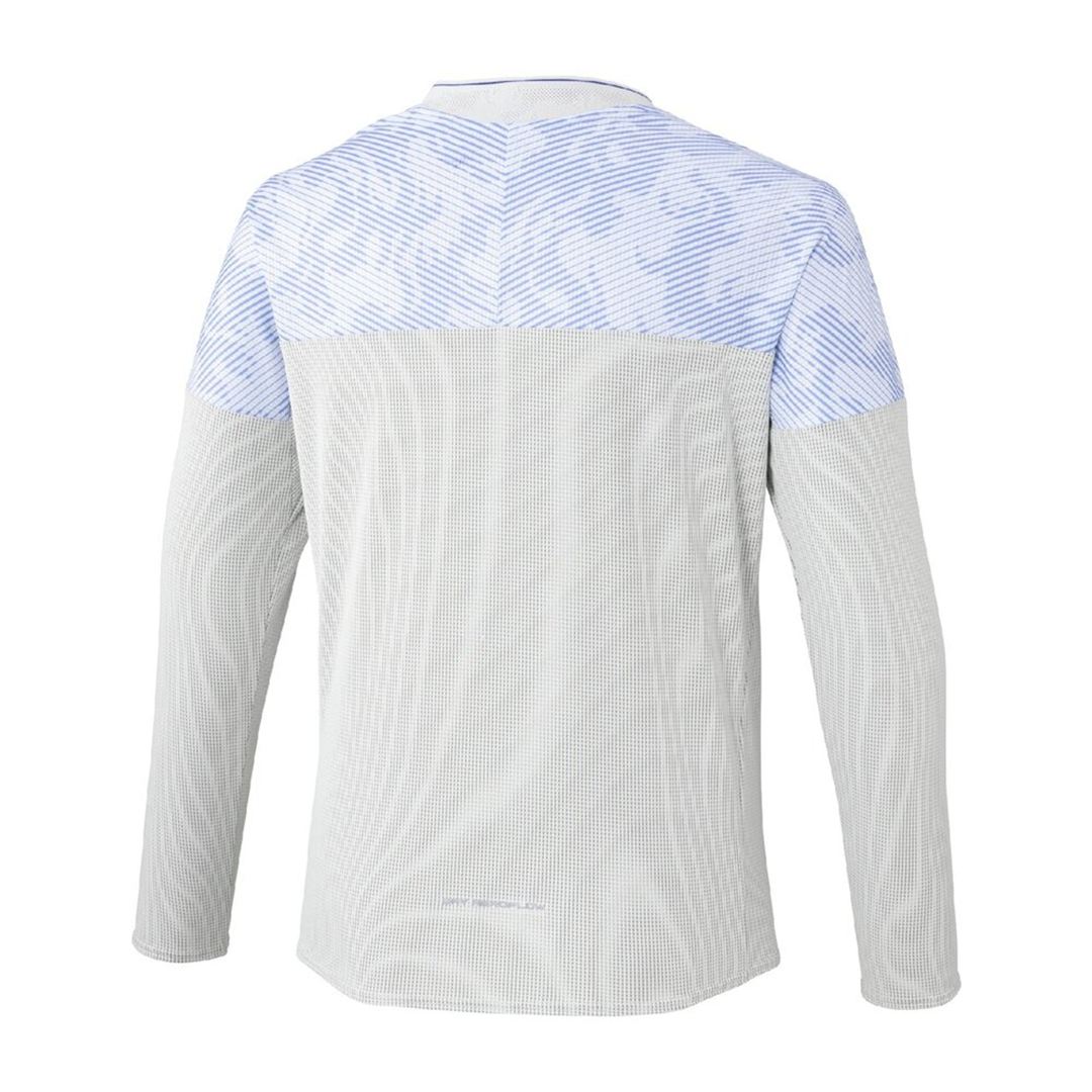 【汗処理／通気】ドライエアロフローTシャツ(長袖) Rホワイト XS