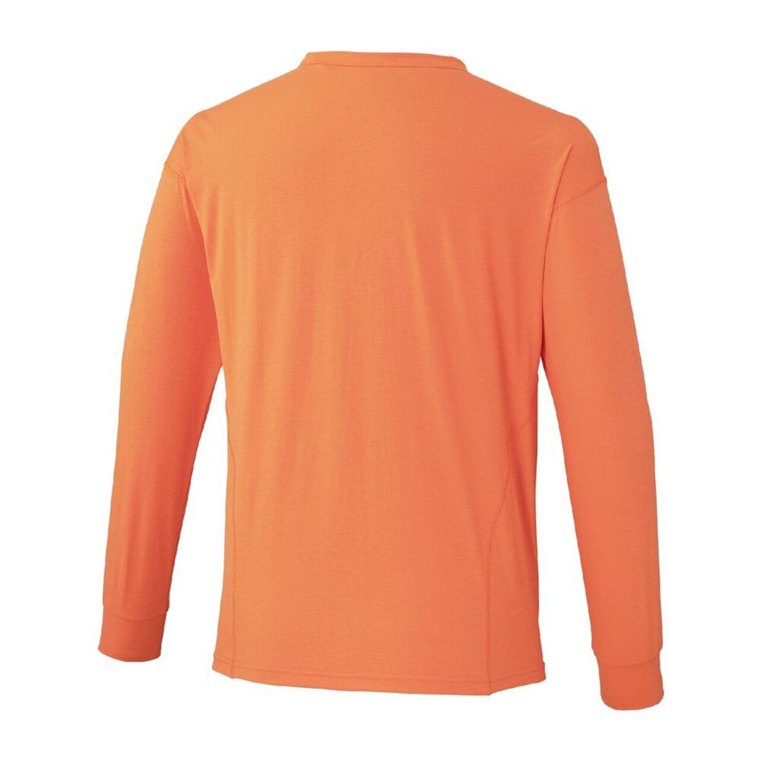 ストレッチソフトドライTシャツ(長袖) サンセットオレンジ XL