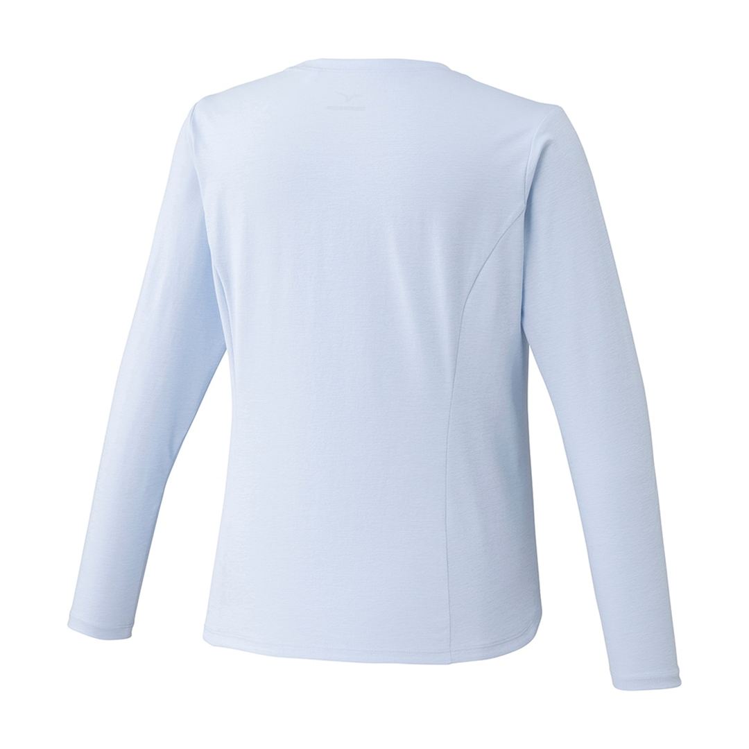 ストレッチソフトドライTシャツ(長袖) ペールブルー XL