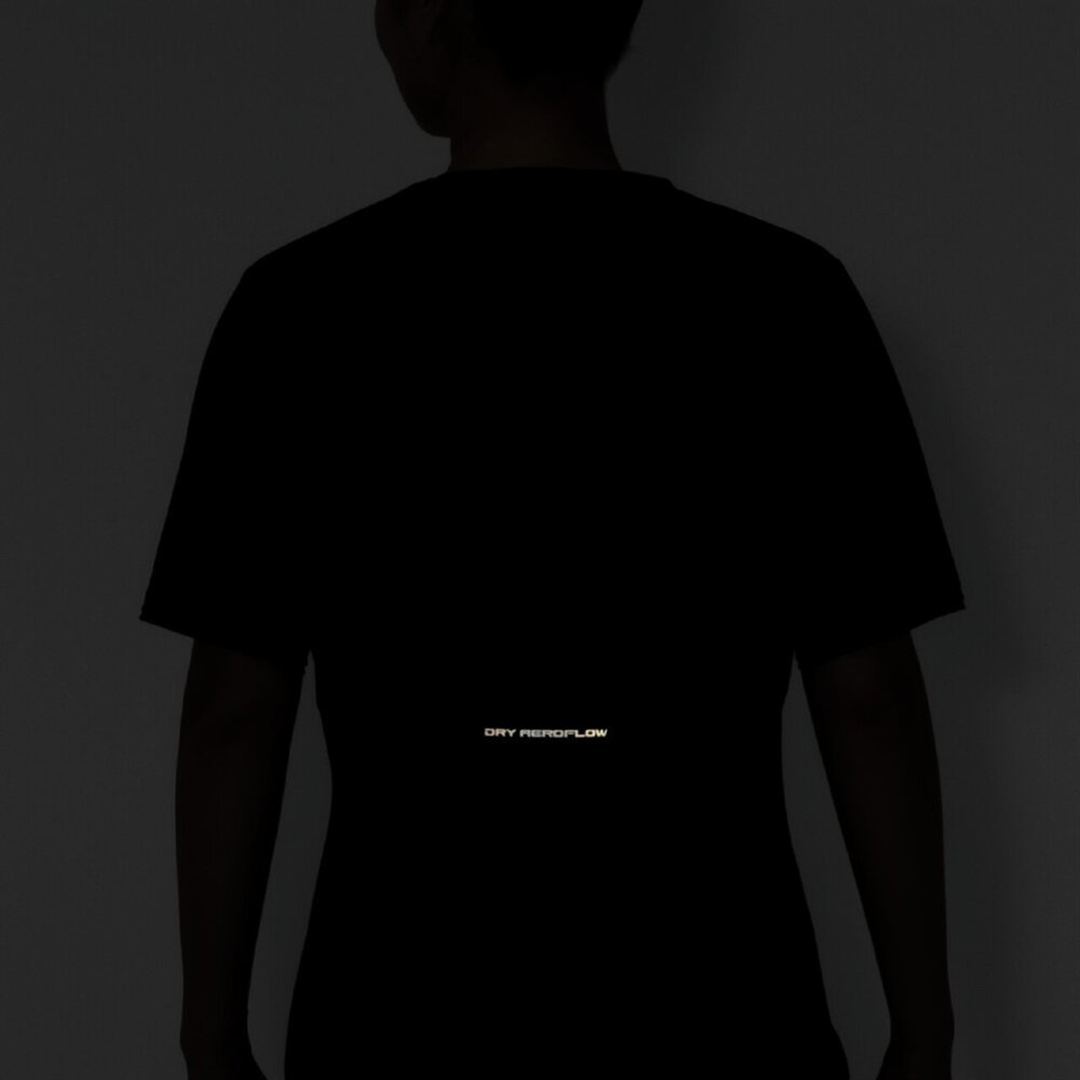 【汗処理／通気】ドライエアロフローグラデーションTシャツ(ワイドシルエット) ブラック S
