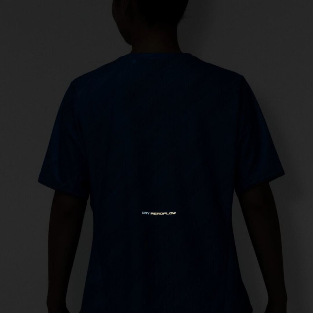 【汗処理／通気】ドライエアロフローグラデーションTシャツ(ワイドシルエット) ヴィスタブルー S