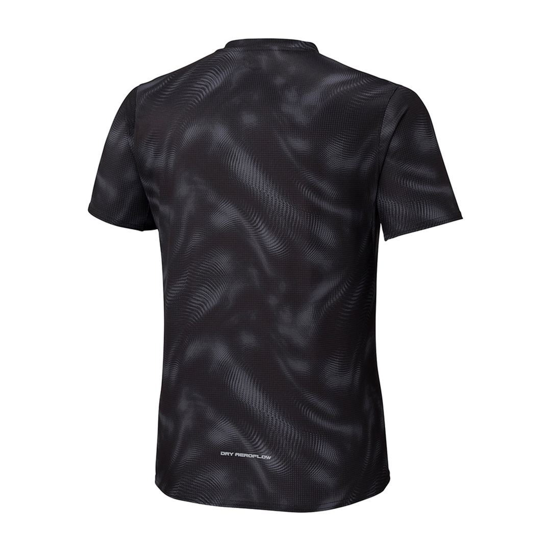 【汗処理／通気】ドライエアロフローTシャツ ブラック S