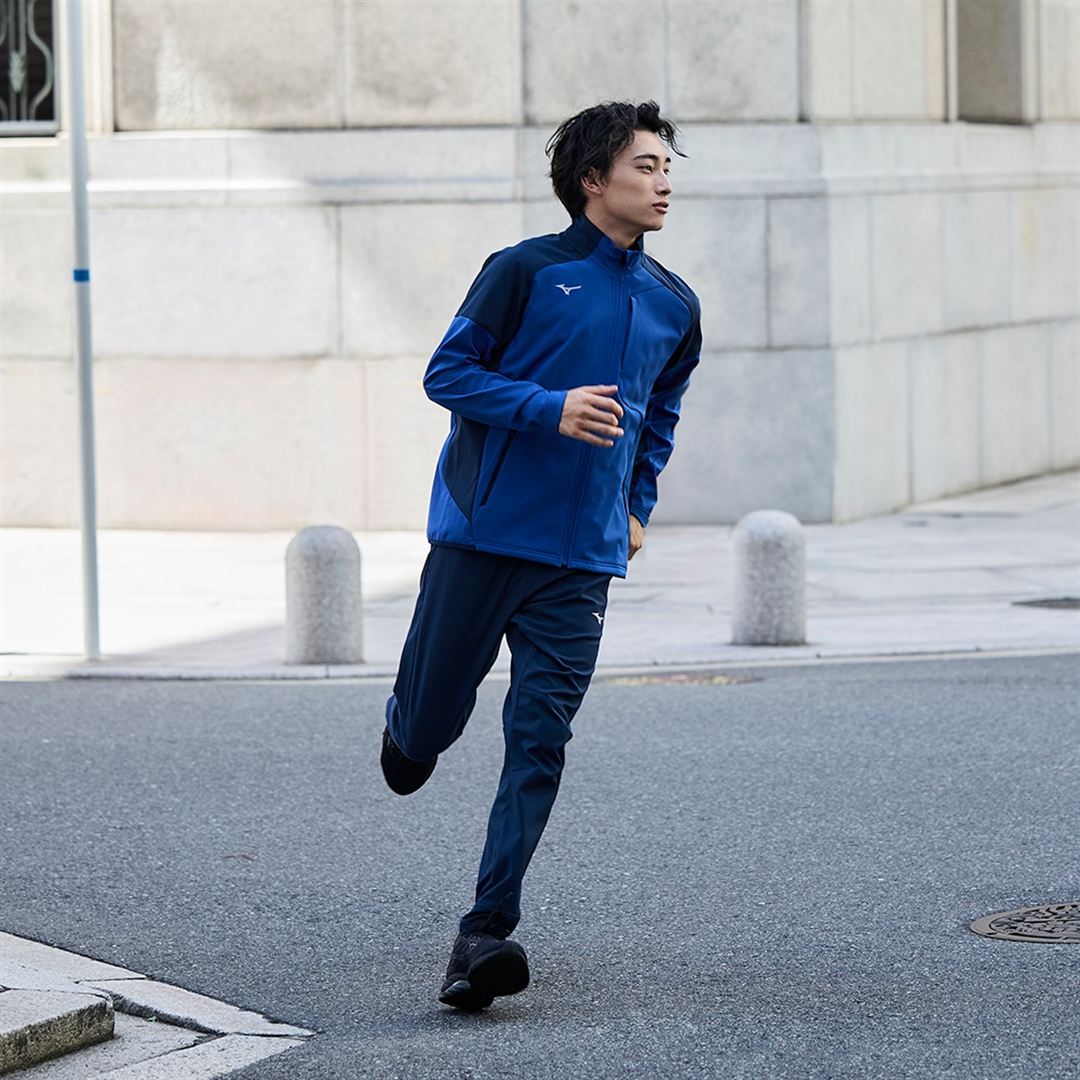 【ストレッチ／防風】テックシールドジャケット クラシックブルー S