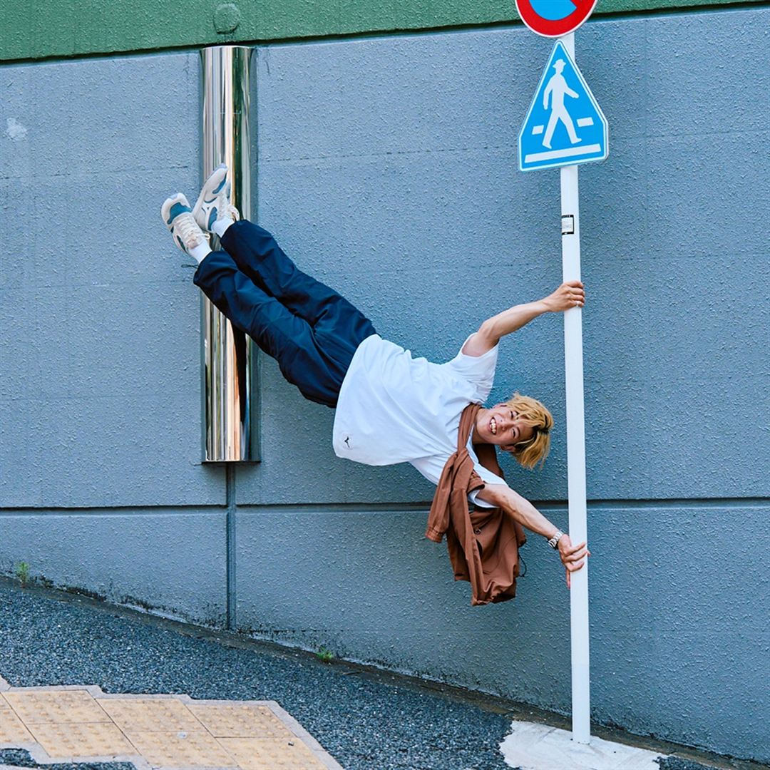 ルーズフィットロングパンツ ブラック S