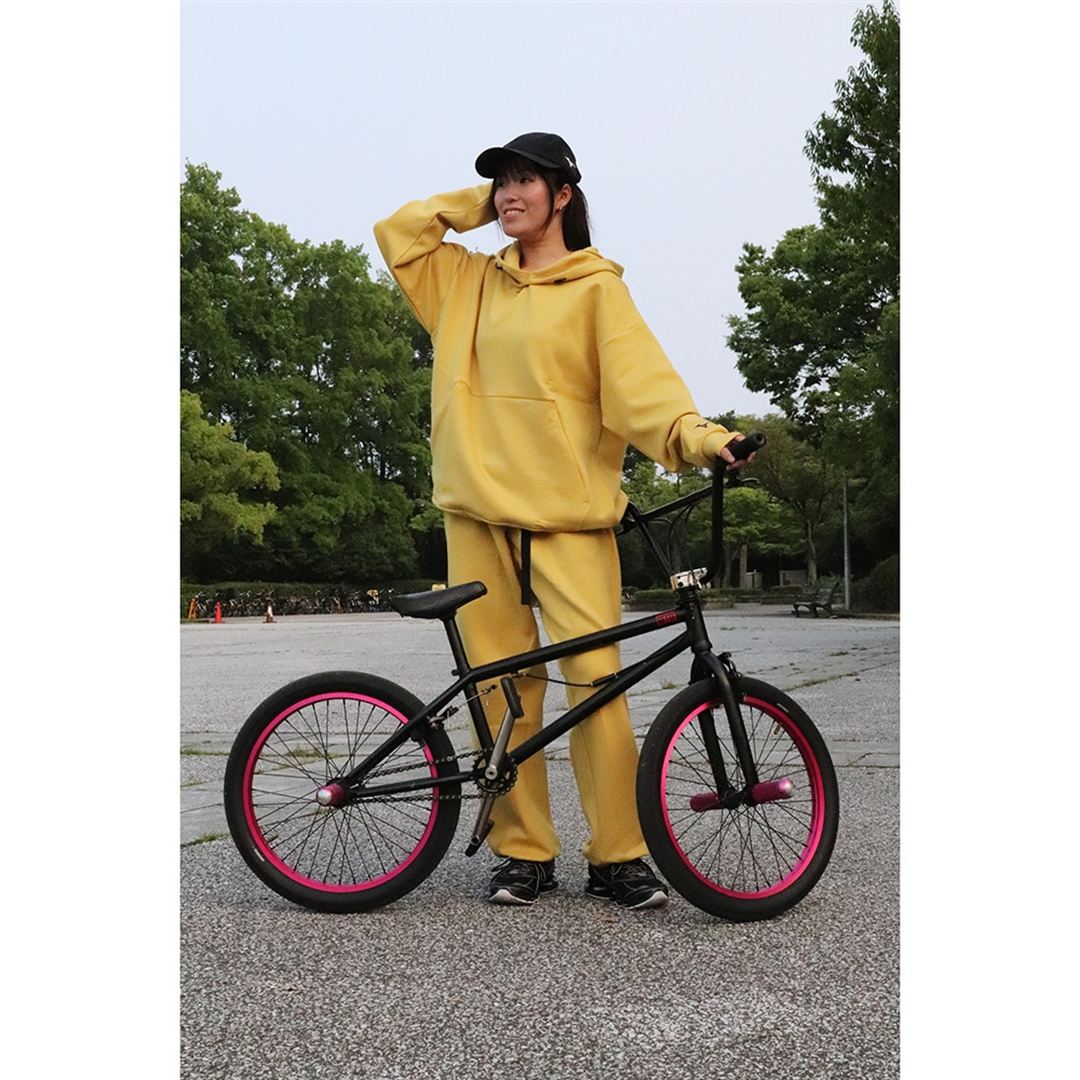 ルーズフィットスウェットパンツ ミステッドイエロー杢 XS