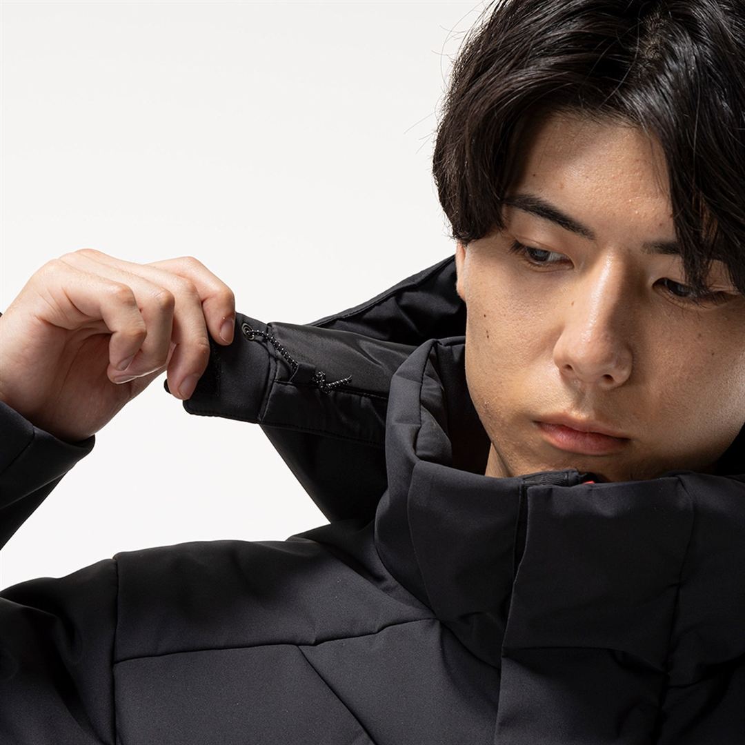 【保温素材／吸湿発熱】テックフィルブレスサーモインサレーテッドコート ブラック XL