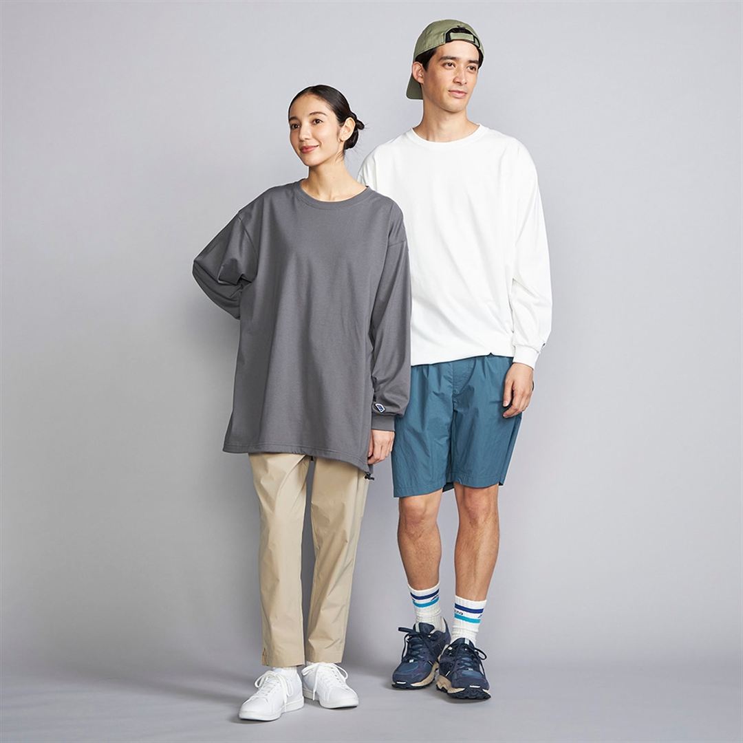 【ミズノ直営限定】モノグラムM ドロストシャツ ブラック S