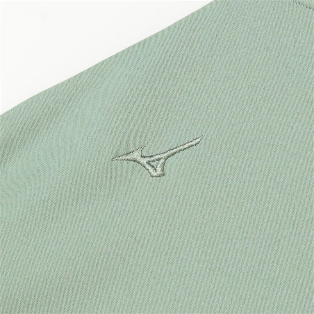 【ミズノ直営限定】アンチスウェット ボートネック長袖Tシャツ アイスバーググリーン XL