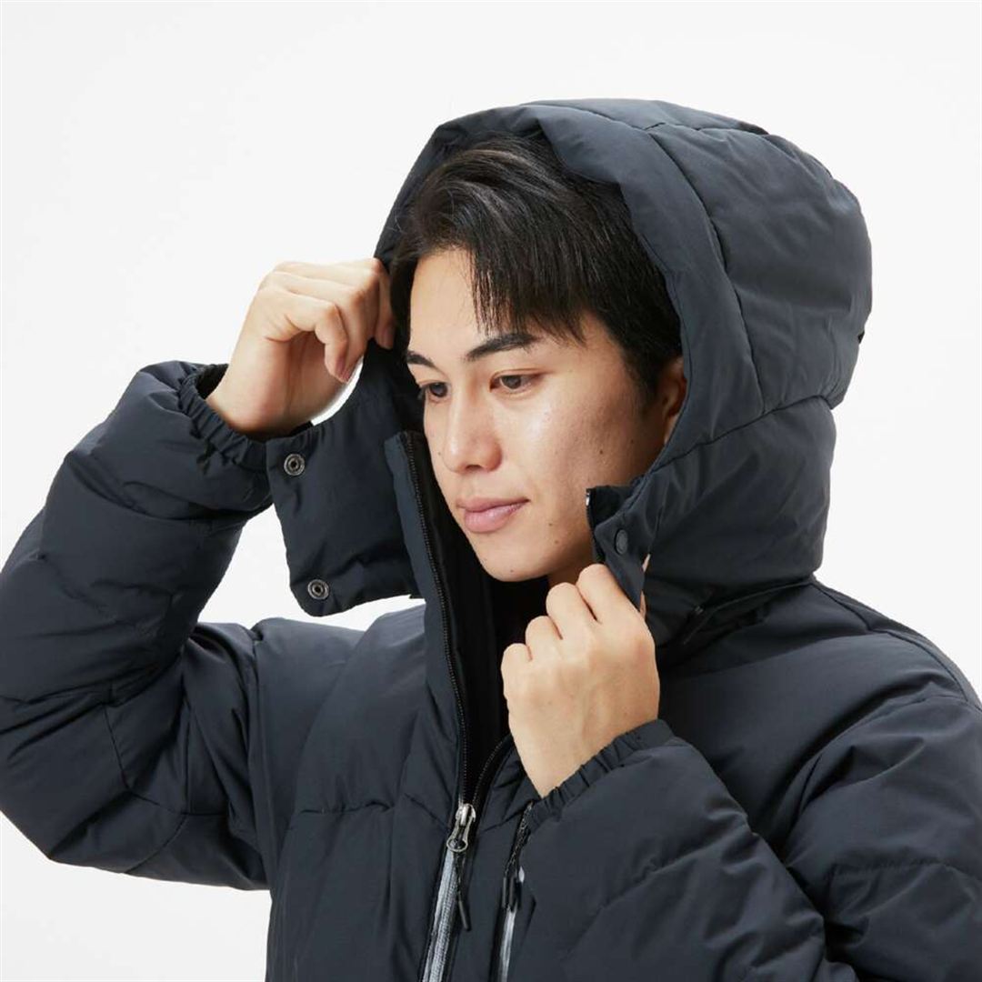 【吸湿発熱】WINDSTOPPER ダウラギリライトダウンジャケット ブラック M