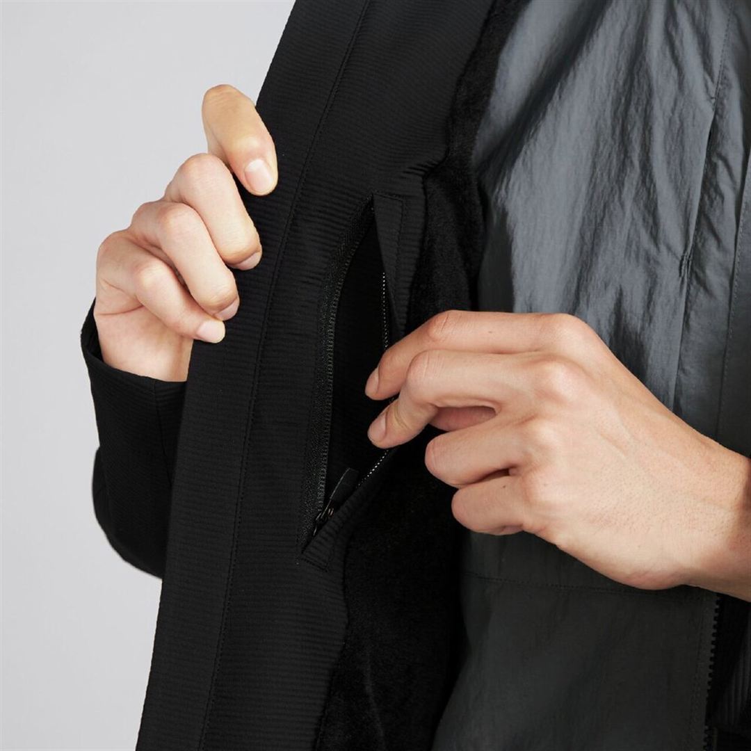 【耐水素材】BERGTECH サーマルメッシュジャケット ブラック 2XL