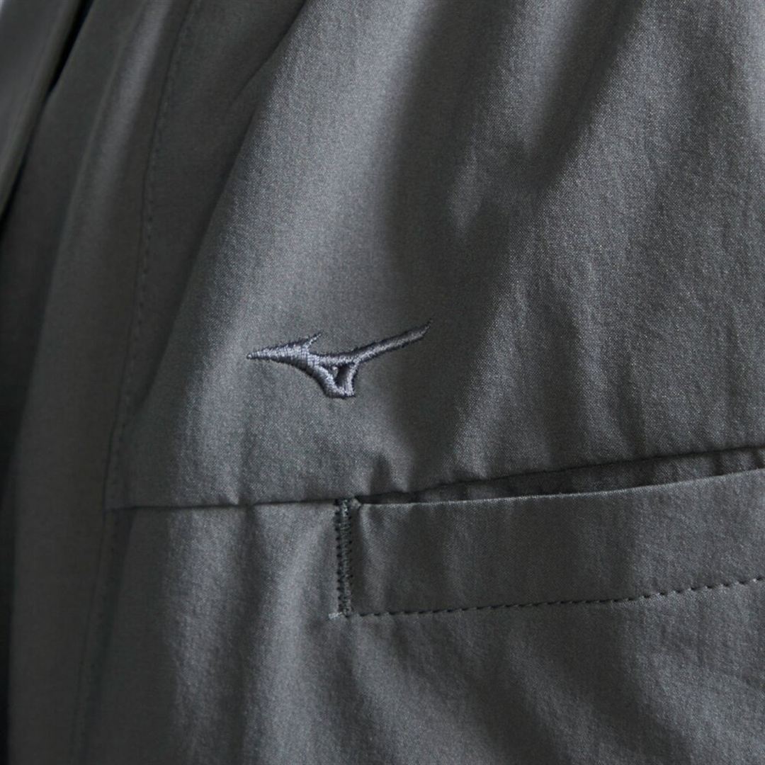 MIZUNO BUDDYストレッチ撥水テーパードパンツ チャコール S