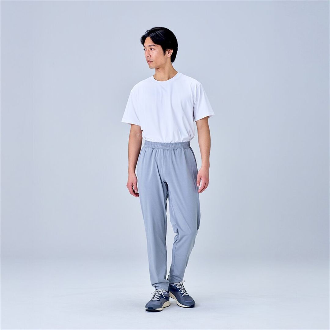 ハイストレッチ ジョガーパンツ グレー XL