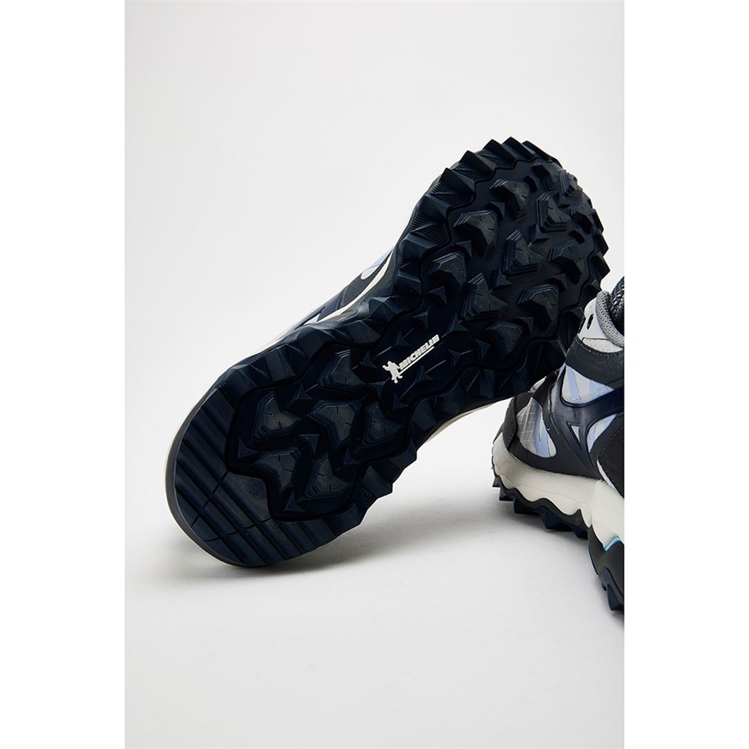 【ミズノ直営限定】WAVE MUJIN TL GTX(ゴアテックス／防水) グレー×ネイビー 30.0