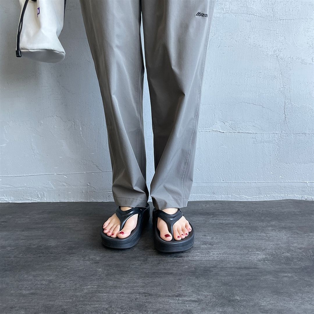 【JEANS FACTORY】ウォーターリパレントストレッチウーブンパンツ チャコール S