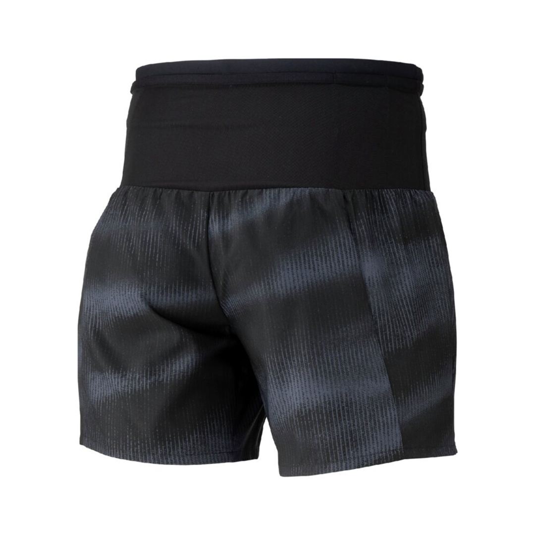 ランニング マルチポケットパンツ グラフィック6インチ ブラック XL