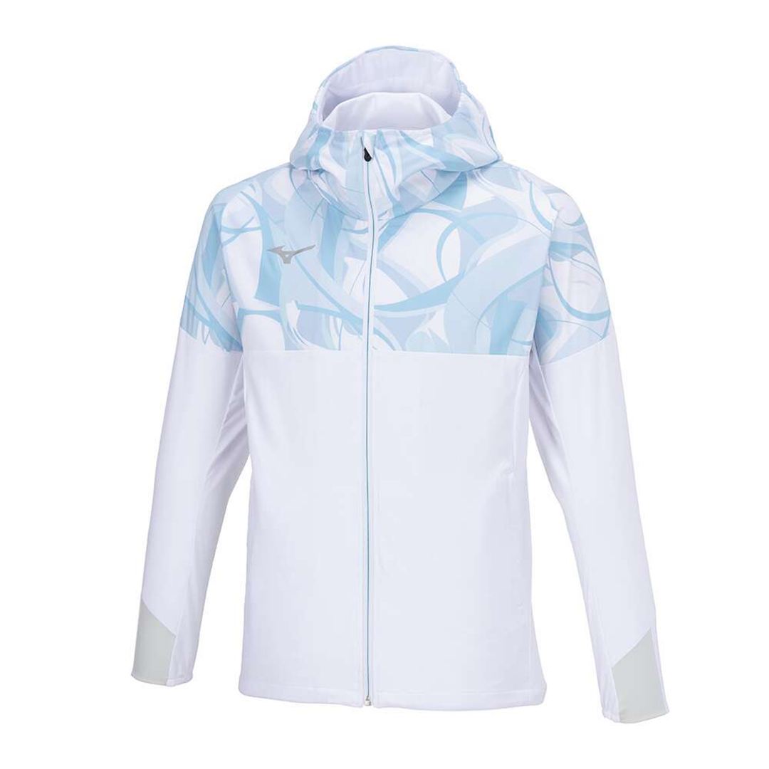 ストレッチクロスフーディ ライトブルー XL