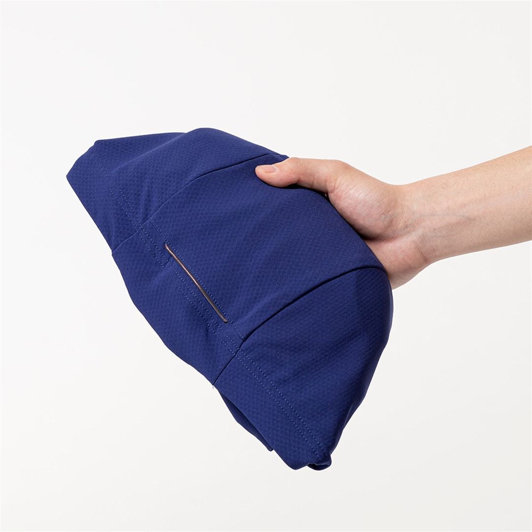 【ストレッチ／防風】テックシールドフーディジャケット ビーコンブルー XL